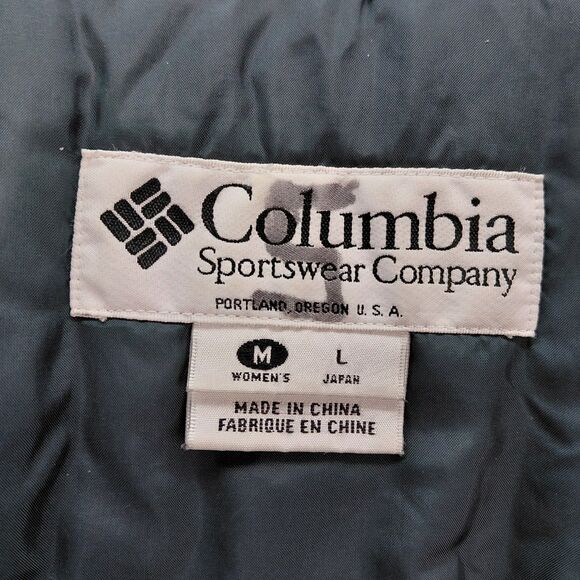 Columbia Women Gizmo Jacket Large Red Blue Colorblock 3 in 1 Winter Ski Coat VTG - Picture 10 of 16